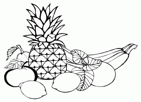FRUITS VEGETABLES Colouring Pages (page 3)