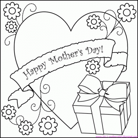 Wallpaper Free Download: Happy Mothers day Coloring Pages for Kids
