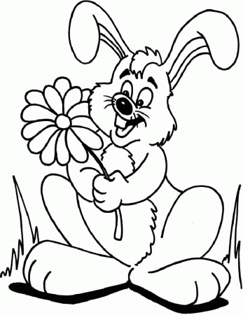 Diddle Flowers Hold Coloring Page - Diddle Coloring Pages : Girls 