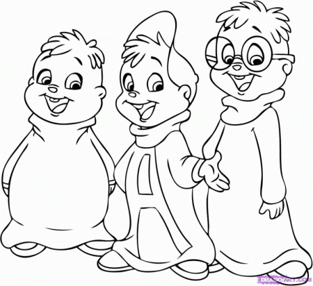 Alvin And The Chipmunks Coloring Pages To Print | Printable 