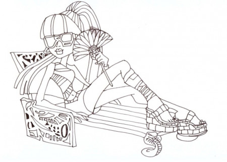 Free Printable Monster High Coloring Pages December | Laptopezine.