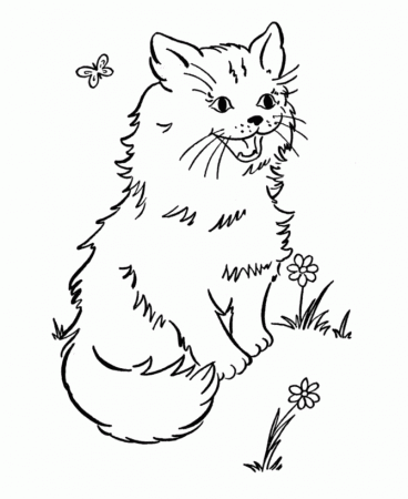 download free Cat coloring pages for kids | Great Coloring Pages