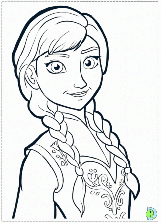 Smile girl Frozen coloring page | coloring pages