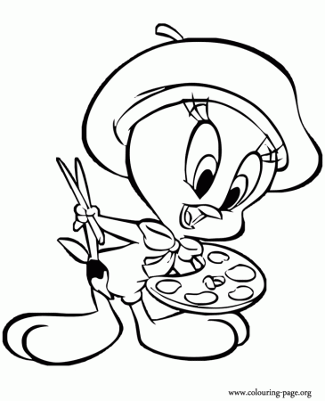 Free Coloring Pages Of Baby Tweety Bird
