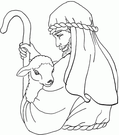 The Good Shepherd Coloring Page | sunday school crafts