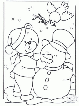 Snow Day Coloring Page