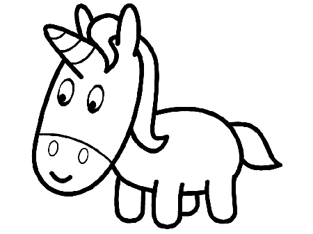 baby unicorn coloring pages | Coloring Picture HD For Kids 
