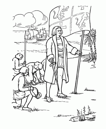 Free Printable Coloring Page Columbus 7 Holidays Columbus Day 