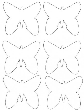 small butterfly template | crafts and projects