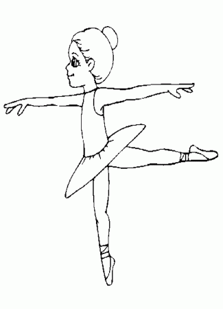 Ballet Dancer Coloring Pages 381 | Free Printable Coloring Pages