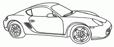 Car Porsche Cayman Coloring Page - Porsche Car Coloring Pages 