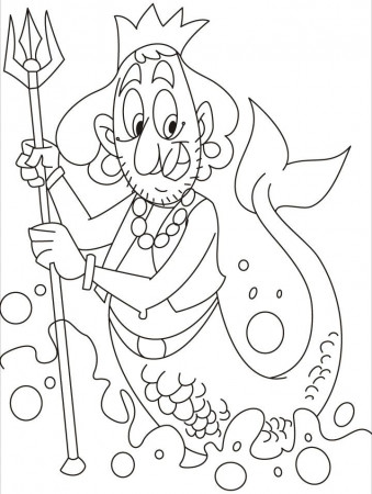 The commander of mermens force coloring pages | Download Free The 