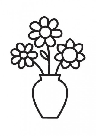 Flower Vase Coloring Pages - Free Printable Coloring Pages | Free 