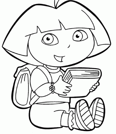 Dora The Exporer Sheet 1Printable Coloring Pages | download free 