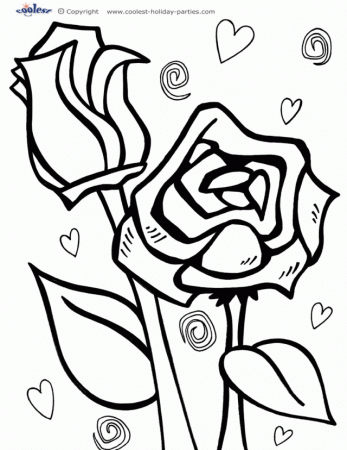 Printable Red Roses Coloring Page Coolest Printables | Laptopezine.