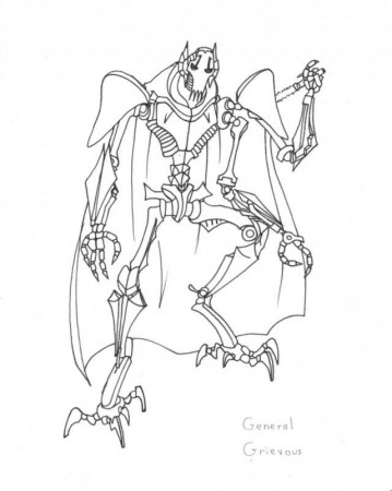 Pin Star Coloring Pages Cake On Pinterest 148611 General Grievous 