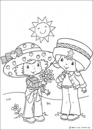 strawberry shortcake coloring pages