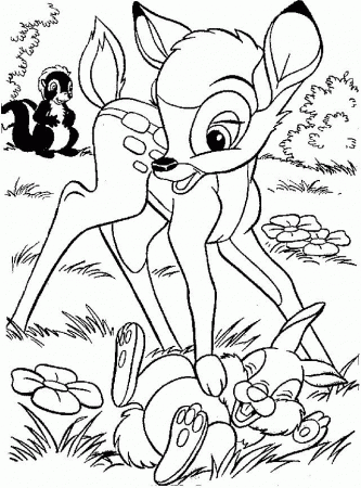 Bambi Disney Coloring Pages | coloring pages