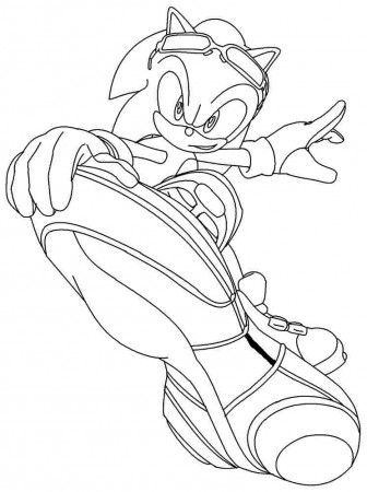Free Printable Cartoon Sonic The Hedgehog Coloring Pages - #