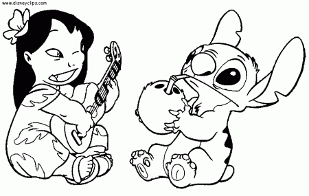 Lilo and Stitch Coloring Pages - Disney Kids' Coloring Pages