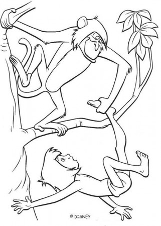 THE JUNGLE BOOK Original movie printables - Monkey and MOWGLI