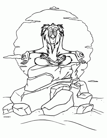 Colour Me Beautiful- Lion King Colouring Pages