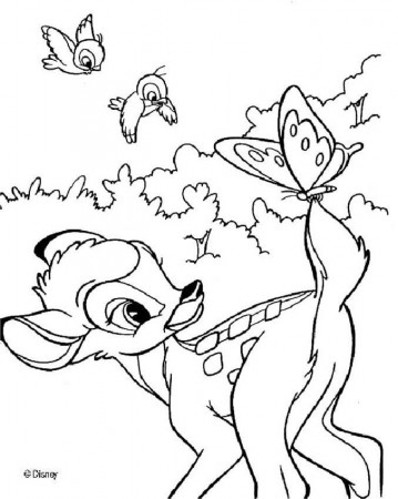 Disney Bambi Coloring Pages #32 « Printable Coloring Pages