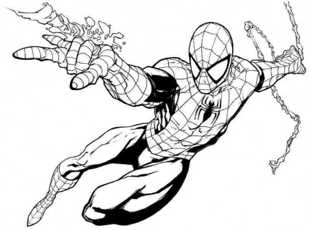 14785] Printable Free Superhero Spiderman Colouring Pages.