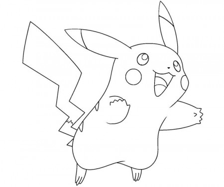 Pikachu 1 Coloring | Crafty Teenager