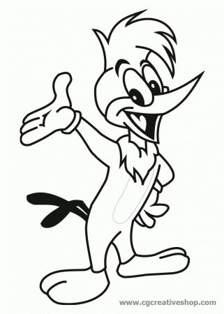 d woodpecker Colouring Pages