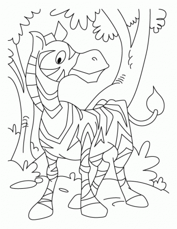 3 Zebra Colouring Pages (page 2)