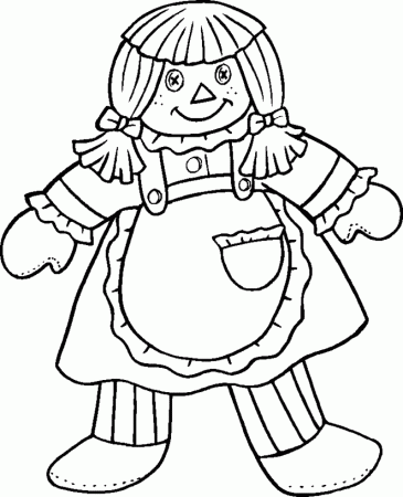 girl baby doll Colouring Pages