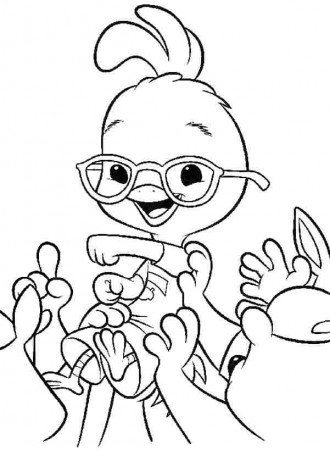 Printable Animal Chicken Movie Coloring Sheets For Kids - #