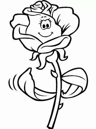 Rose Coloring Pages