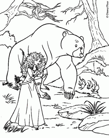 coloring books Brave - Merida and her Mother to print and free 