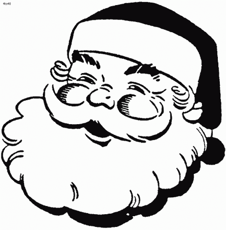 printable santa faces-Images and pictures to print
