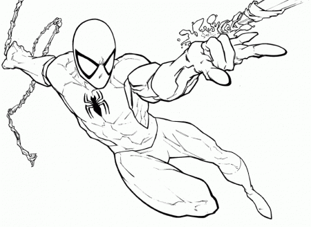 SPIDERMAN COLORING: SPIDERMAN COLOURING BOOK PAGES TO PRINT AND COLOUR