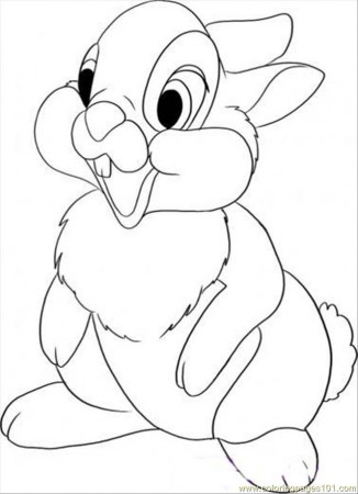 thumper to colour Colouring Pages