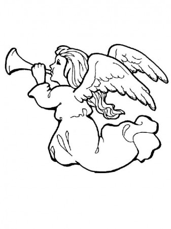 Angel Coloring Pages 190 | Free Printable Coloring Pages