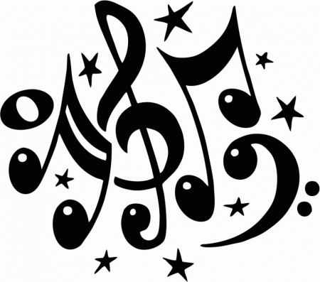 Clip Art Kids Singing Music Note Coloring Pages Kids Coloring 
