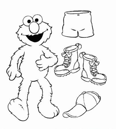 Coloring Pages Of Elmo | Cartoon Coloring Pages | Kids Coloring 