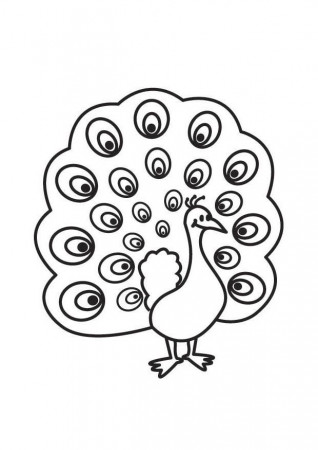 Coloring page Peacock - img 17763.