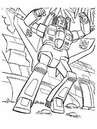 Free Printable Transformers Coloring Pages For Kids