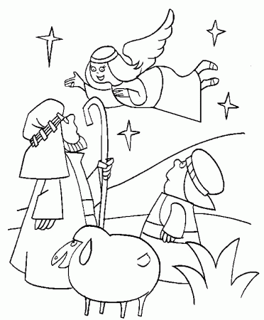 Christmas angel Coloring Pages - Coloringpages1001.