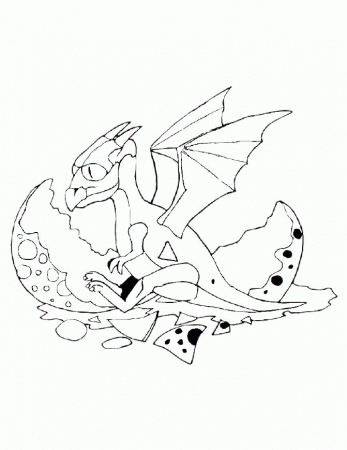 Animal Coloring Pages: Dragon coloring pages