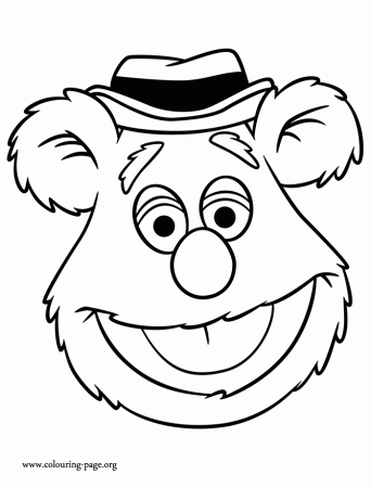 The Muppets - Fozzie Bear face coloring page