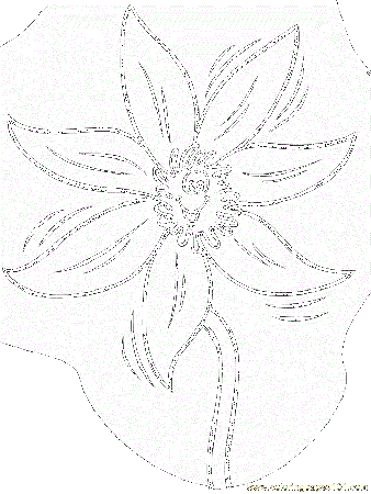 Coloring Pages Cartoon Flowers (Cartoons > Cartoon Flowers) - free 