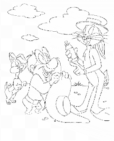 Bugs bunny Coloring Pages - Coloringpages1001.com