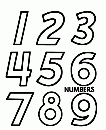 Search Results » Large Printable Numbers