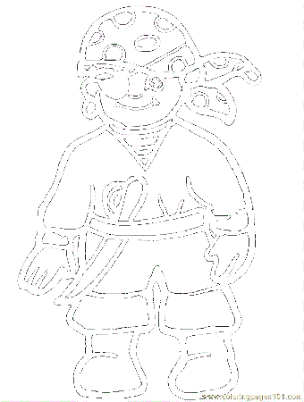 Coloring Pages Pirate (Cartoons > Miscellaneous) - free printable 